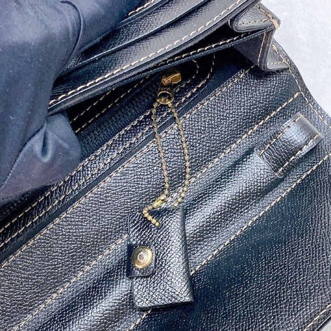 GIVENCHY Clutch Bag Black Logo Leather thumbnail 9