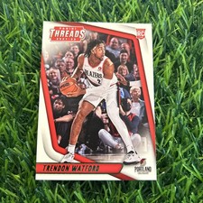 Trendon Watford 2021-22 Chronicles Threads Rookie #97 Blazers Green Foil B25