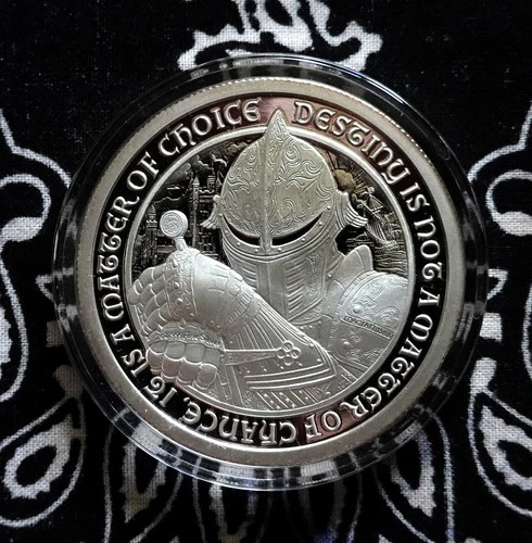 Destiny Series, The Shield  Proof  2oz .999 Silver Round. Mint Condition Knight