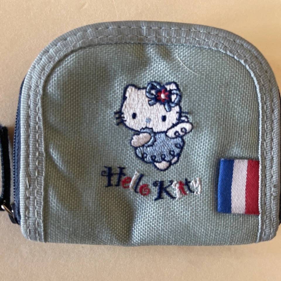 Cartera Hello Kitty 2002 Sanrio Azul Monedero Foto 2 de 4