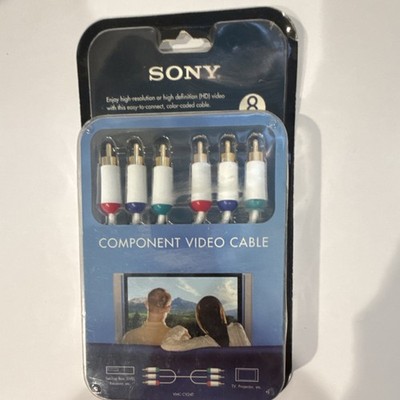 Sony VMC-CV24T High Definition HD 8 Ft Component Video Cable White