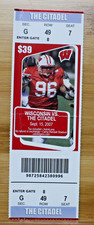 Vintage 2007 The Citadel Vs Wisconsin College Football Ticket Stub