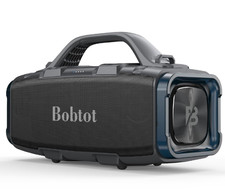 Bobtot Portable Bluetooth Speaker, 60W Peak IPX6 Waterproof, Outdoor Speaker NEW
