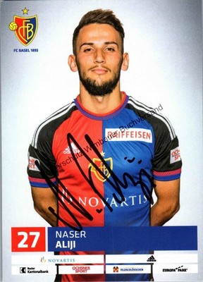 Original Autogramm Naser Aliji FC Basel /// Autograph signiert signed signee Ali