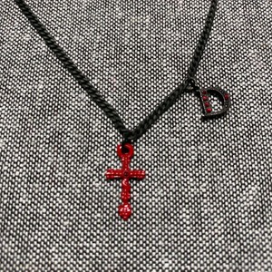 dior cross necklace