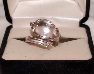1847 ROGERS BROS.SPOON RING SILVER PLATED SIZE: 5