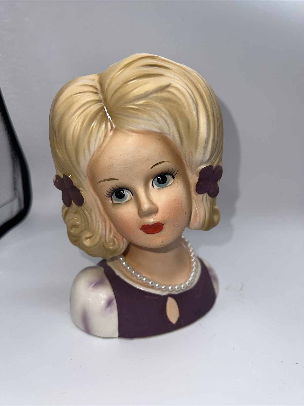 Vintage Mid Century Lark & More Lady Head Vases eBay