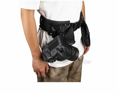 Cámara Cintura Acolchado Lentes Bolsa Soporte Estuche Colgante Cinturón Ajustable Nuevo - Imagen 4 de 11