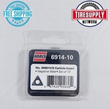 6914-10 Ammco Negative Rake Brake Lathe Bits Carbide Insert 10 Pcs No. 9069141