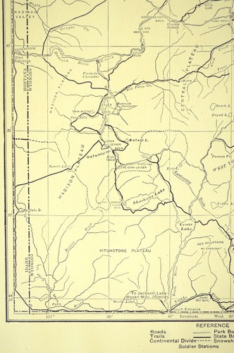 Vintage YELLOWSTONE Map National Park Wall Art Decor Original Old Antique - Picture 4 of 7