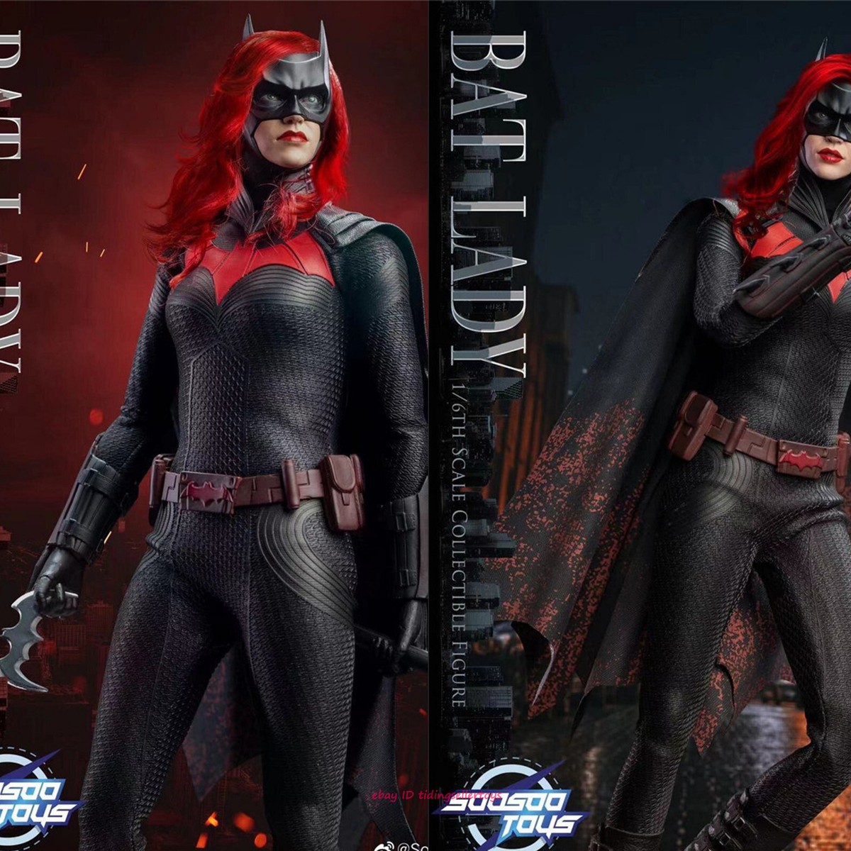 Soosootoys Lady Bat Batwomen Batman 1/6 Action Figure Model
