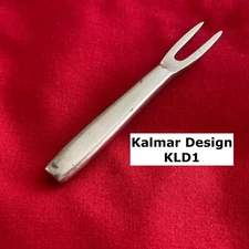 Kalmar Design KLD1 Rod Handle Flat Tip Corn Holder 3 5/8 " Stainless Steel