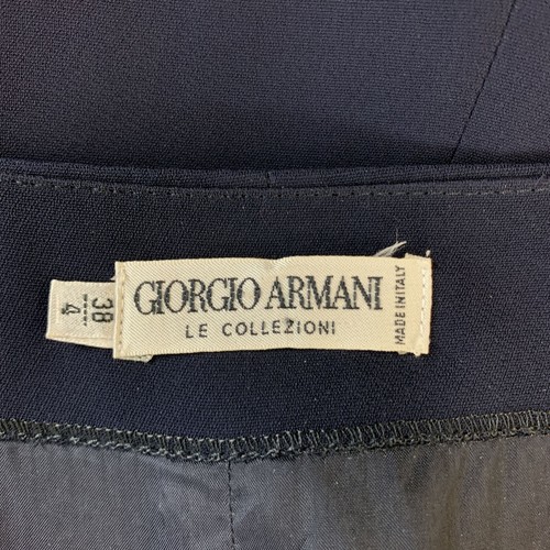GIORGIO ARMANI Size 4 Navy Viscose Spaghetti Strap Buster Dress - Picture 6 of 6