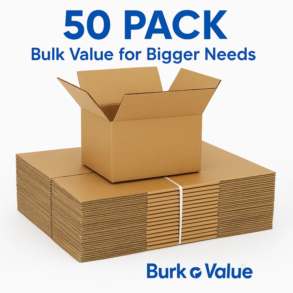 100 6x4x4 Shipping Boxes – Kraft Corrugated RSC Cardboard Mailers – - Image 3 of 4