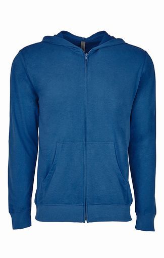Men's Sweatshirt Hoodie Lightweight "NEXT LEVEL" Full Zip Ho