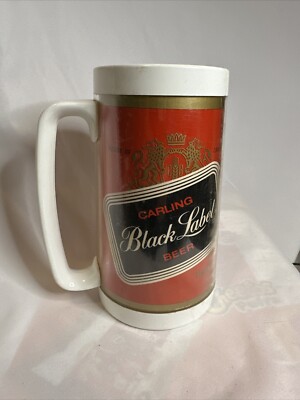 VTG Carling Black Label Beer Thermo Serv Stein (24)