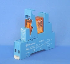 Finder 40.52 Relay with 95.95.3 Base and 99.80.0.024.98 Varistor Module (New)