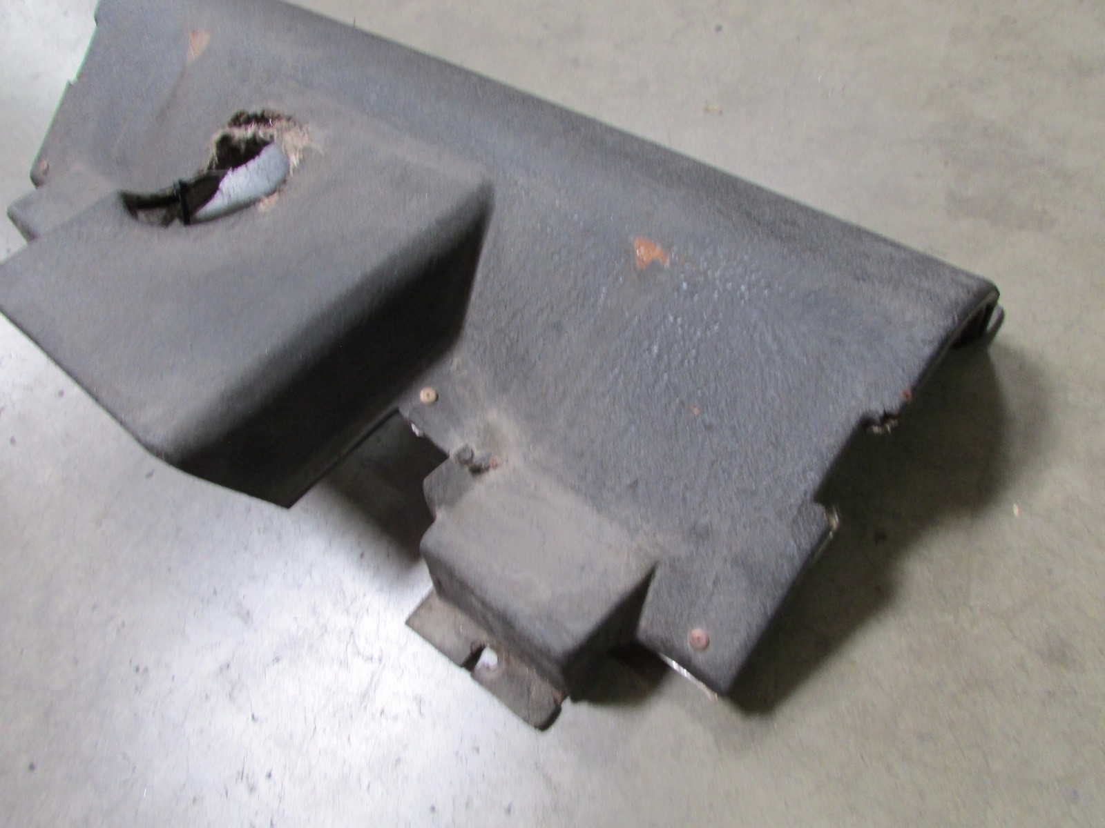 Ferrari F355, Muffler Heat Shield, Upper, Used. Cracked, P/N 64611800