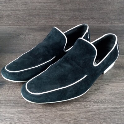 Carlo Pazolini Men's Black Suede Loafers Size 42