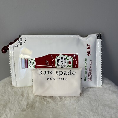 NWT Kate Spade Heinz Printed Patent 3D Packet Crossbody Fresh