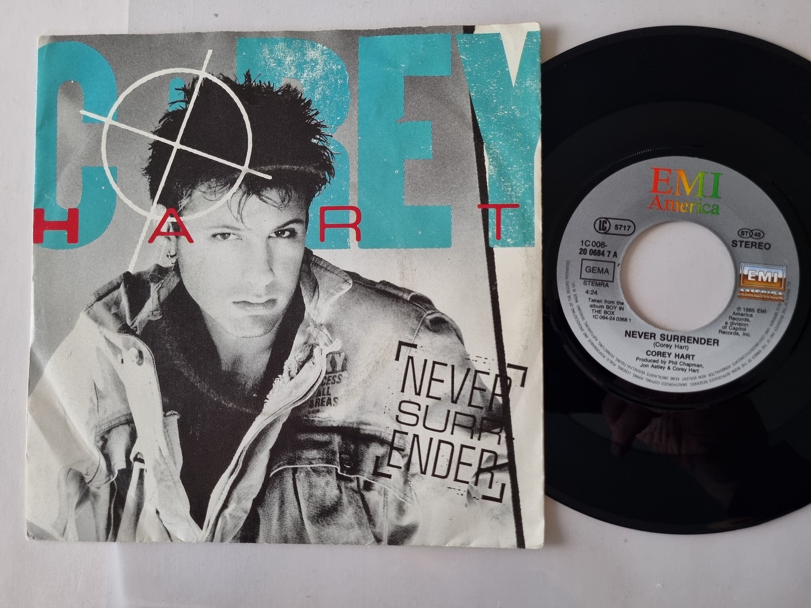 Corey Hart - Never Surrender 7'' Vinyl Germany