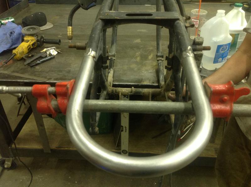 175mm Width Cafe Racer Rear Flat Seat Frame Hoop Loop for Vintage ...