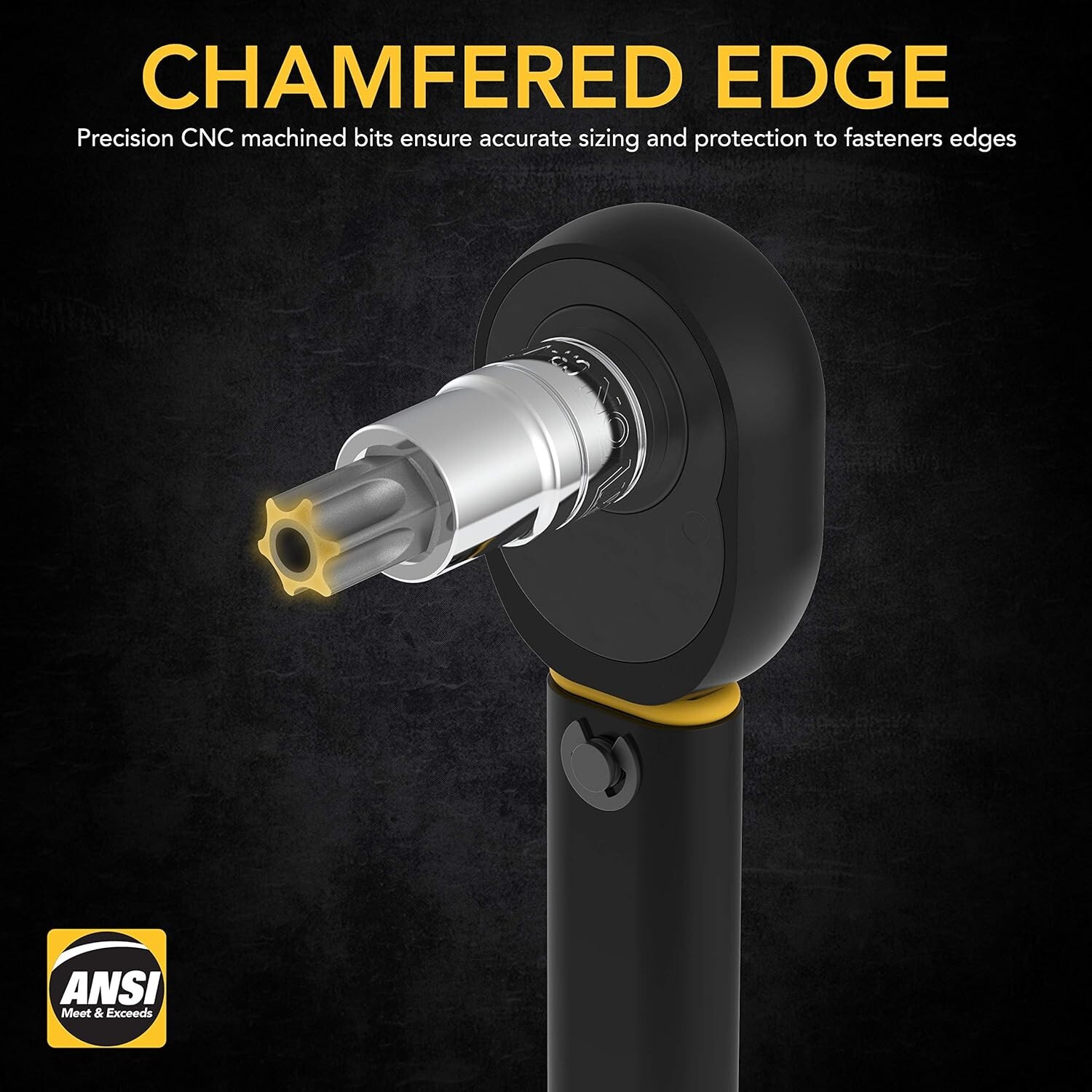 13-Piece Torx Bit Socket Set Solid & Tamper Proof T8-T60 Premium S2 Alloy Steel