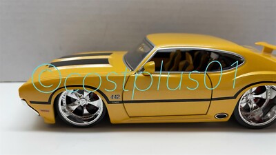 JADA 1/24 BTM 1970 オールズモビルカトラス 442 JADA BTM 1970 OLDSMOBILE 442 YELLOW 1:24 | eBay