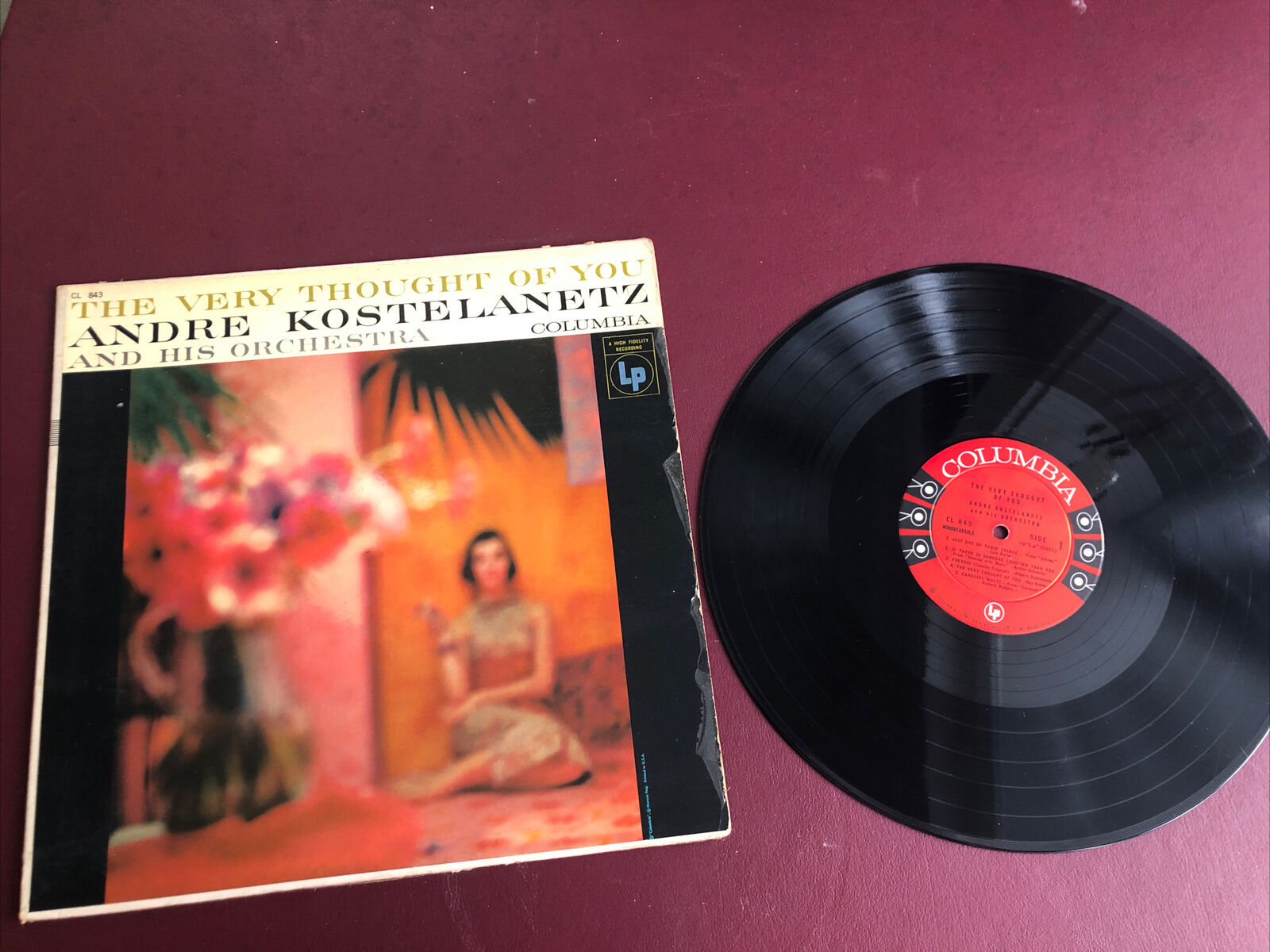 Record vinyl 33 album Lp 12" Andre Kostelanetz Very Thought Of You CL-843