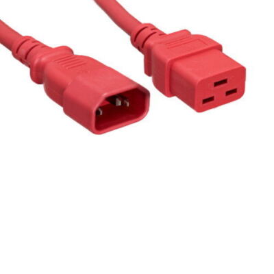 2' RED Power Cable for HP HPE FlexNetwork X351 JG528A PSU JumperCord to PDU UPS