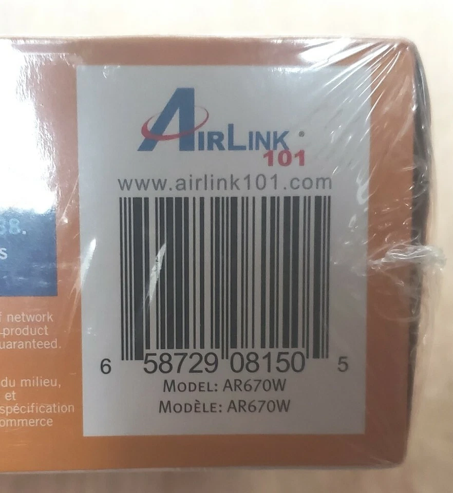 Airlink AR670W 300 Mbps 4 Puertos 10/100 Inalámbrico N Router Firewall Protección WiFi Foto 3 de 4