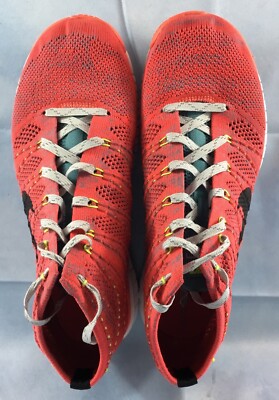 Nike Free Flyknit Chukka Sneakers Mens 10.5 Bright Crimson Shoes