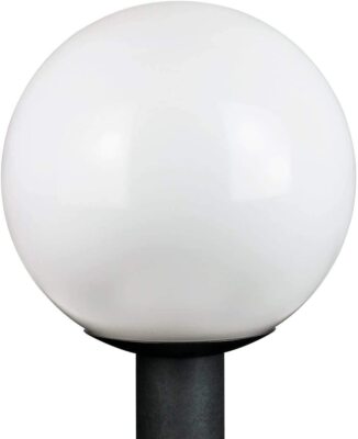 KastLite Lamp Post Globe Combo | 14'' Lens with Fitter & 5000K LED Bulb