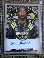 DERION KENDRICK Clemson 2018 Leaf Army All-American Football Tour AUTO 20/25