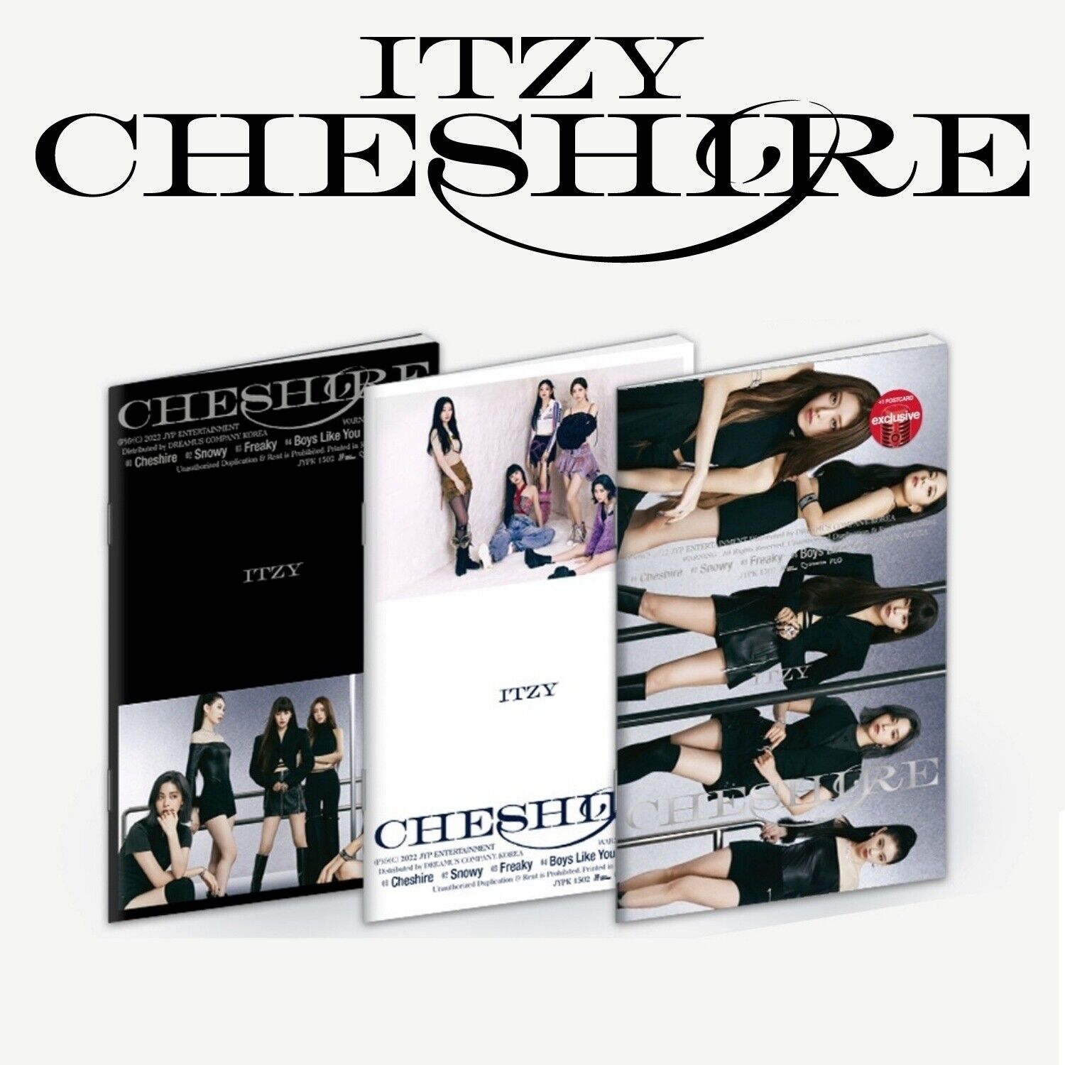 K-POP ITZY Mini Album [CHESHIRE] STANDARD CD+64p P.Book+3p Card+Lyric+4cut  Film