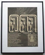Hawkwind *Space Ritual* original 1973 ad poster framed 42 x 52 cm FREE SHIPPING