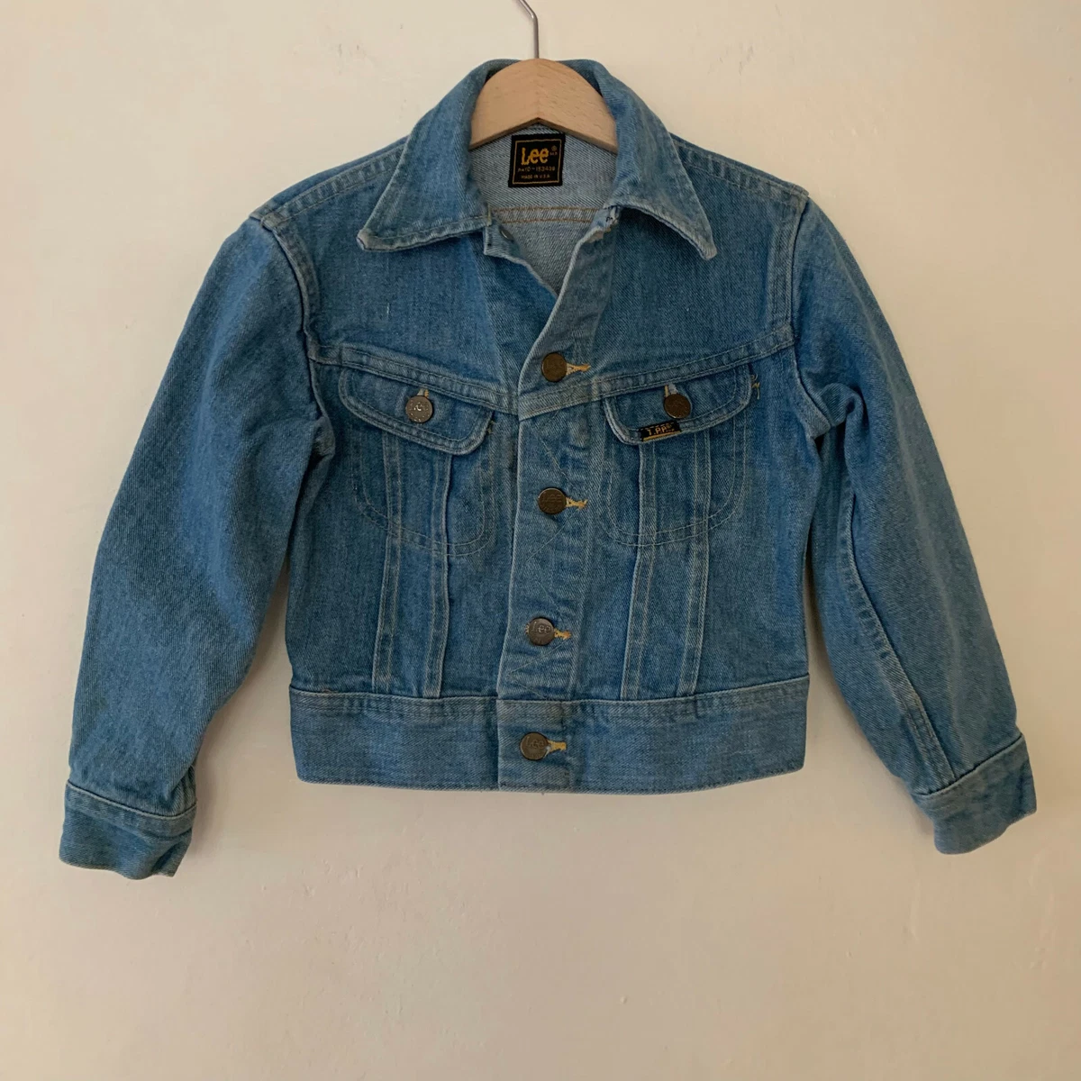 Vintage 70s Kids Lee Denim Jean Jacket 4t - 5t | eBay