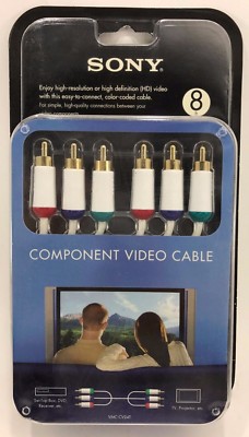 SONY - VMC-CV24 - 8' Component Video Cable - White