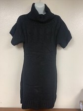 Women’s Papaya Knit Turtleneck Short Sleeve Sweater Dress Sz S