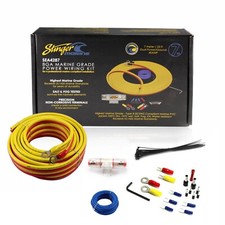 Stinger SEA4287 8GA Boat UTV Marine Amp Amplifier Installation Kit Power/Ground
