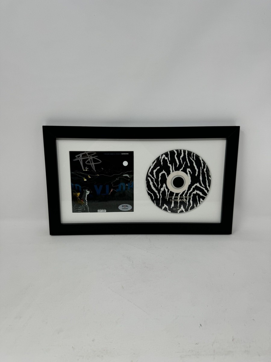 G RAP Kidd-X The Unknown CD 直筆 FREDDIE GIBBS SIGNED AUTOGRAPHED FRAMED BANDANA CD MADLIB PSA/DNA