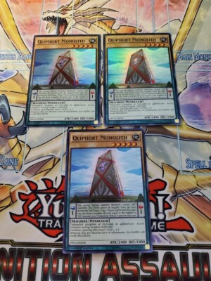 Yugioh - Qliphort Monolith PEVO-EN058 NM 1st ed Super Rare X3