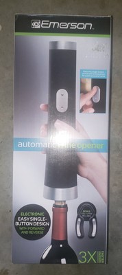 [NEW] Emerson Automatic Wine Opener Corkscrew Brand New & Free Bonus Foil Cutter
