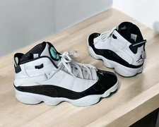 Air Jordan 6 Rings Tropical Twist Concord sz 10.5 Mid-Top White Black Turquoise