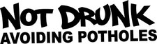 2 Pieces Not Drunk Jdm Stance Euro Vip Decal Sticker Hellaflush Static Bagged