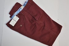 Tommy Bahama Boracay Pants Napa Red Solid Flat DEFECT New 34 Waist 34x32