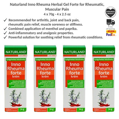 Naturland Inno Rheuma Forte Kräutercreme Schmerzlinderung bei Rheuma - 4 x 70g