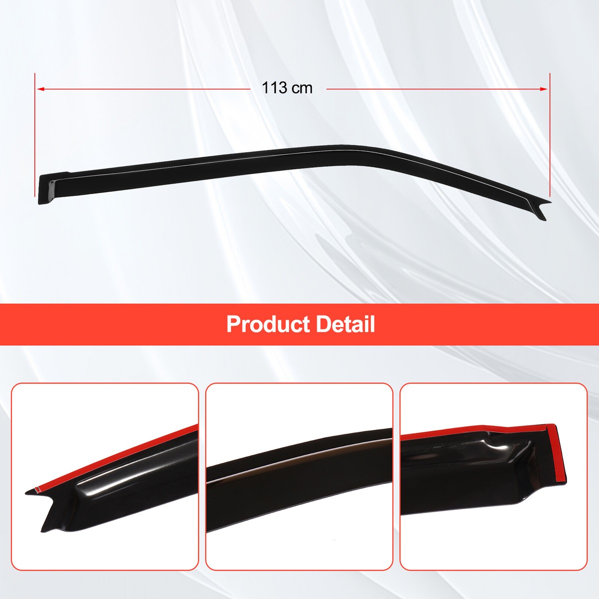 Autodayplus Black Window Visors For 2011-2016 Scion TC Coupe – 4pc Set, Acrylic