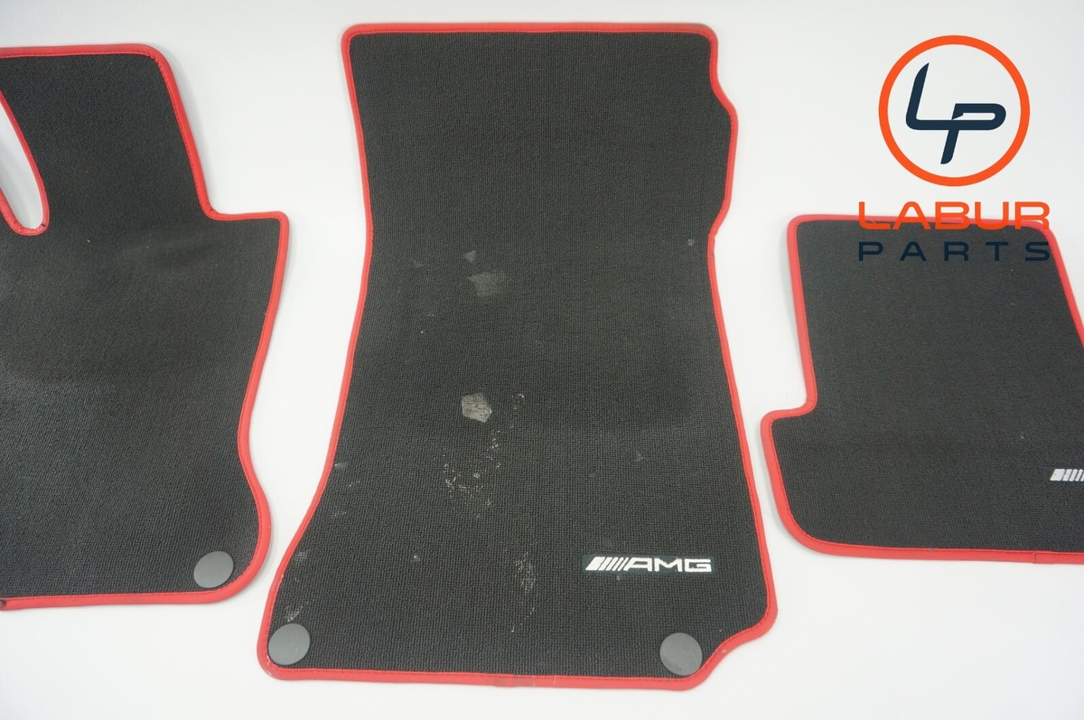 Z5104 W204 MERCEDES 10-17 C E CLASS COUPE AMG FLOOR CARPET MAT SET 