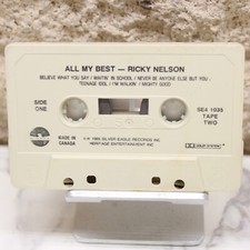 Ricky Nelson All My Best Cassette Tape ONLY
